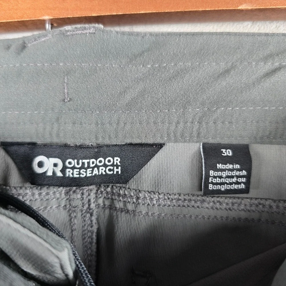 Outdoor Research Pants Mens 30 Grey Ferrosi Hiking Technical Softshell Utility